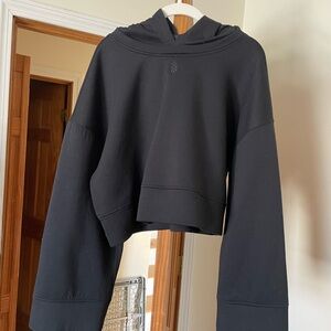 Free People Black Women's Hoodie Top size Medium
